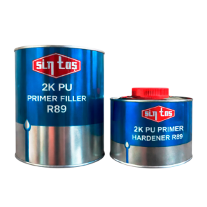 2К грунт-наполнитель антикоррозийный SINTAS PU R89 (белый/серый/черный) 1л+0,25л